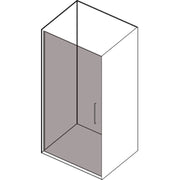 Porta doccia apertura battente reversibile per nicchia da 70 cm modello Beauty in cristallo trasparente 8 mm by CeramicStore | Lo specialista del tuo bagno