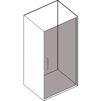 Porta doccia apertura battente reversibile per nicchia da 70 cm modello Beauty in cristallo trasparente 8 mm by CeramicStore | Lo specialista del tuo bagno