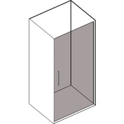 Porta doccia apertura battente reversibile per nicchia da 80 cm modello Beauty in cristallo trasparente 8 mm by CeramicStore | Lo specialista del tuo bagno