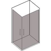 Box doccia con apertura angolare doppio battente cm 70x90 modello Beauty in cristallo temperato mm 8 by CeramicStore | Lo specialista del tuo bagno