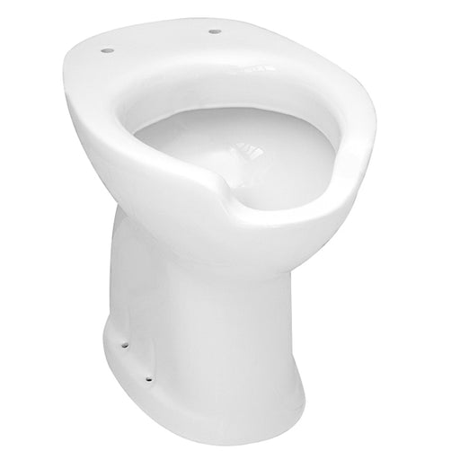 Vaso aperto per persone con disabilità ceramica bianca con scarico a muro