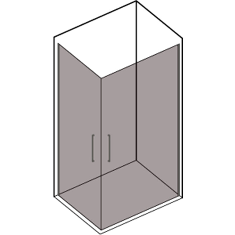 Box doccia con apertura angolare doppio battente cm 100x100 modello Beauty in cristallo temperato mm 8 by CeramicStore | Lo specialista del tuo bagno