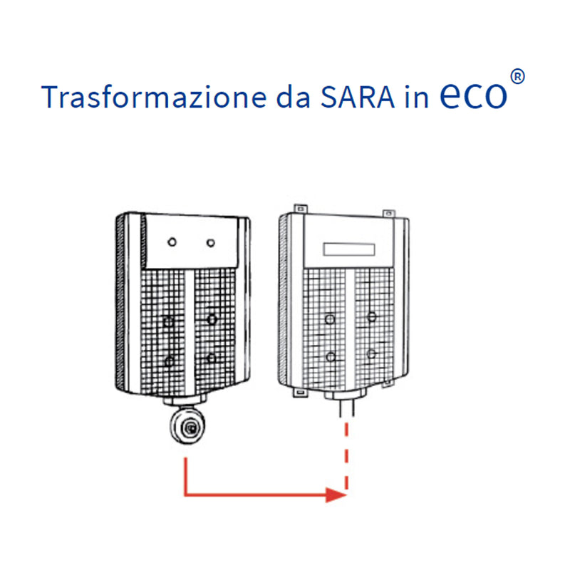 Kit rinnova da cassetta Pucci Sara in cassetta Pucci Eco con placca cromata by CeramicStore | Lo specialista del tuo bagno