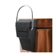 Pattumiera a pedale in metallo modello Hans capienza 3 litri colore effetto rame by CeramicStore | Lo specialista del tuo bagno