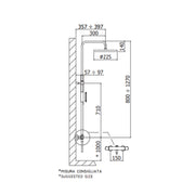 Paffoni Colonna doccia regolabile termostatica Birillo con deviatore, soffione tondo e doccino by CeramicStore | Lo specialista del tuo bagno