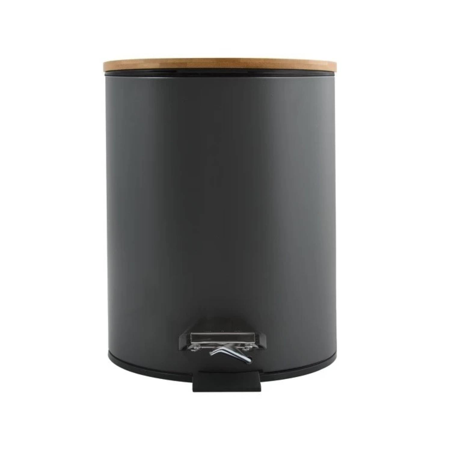 Pattumiera a pedale in acciaio e bambà¹ modello Adonis capienza 3 litri colore grigio matto by CeramicStore | Lo specialista del tuo bagno
