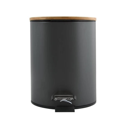 Pattumiera a pedale in acciaio e bambà¹ modello Adonis capienza 3 litri colore grigio matto by CeramicStore | Lo specialista del tuo bagno