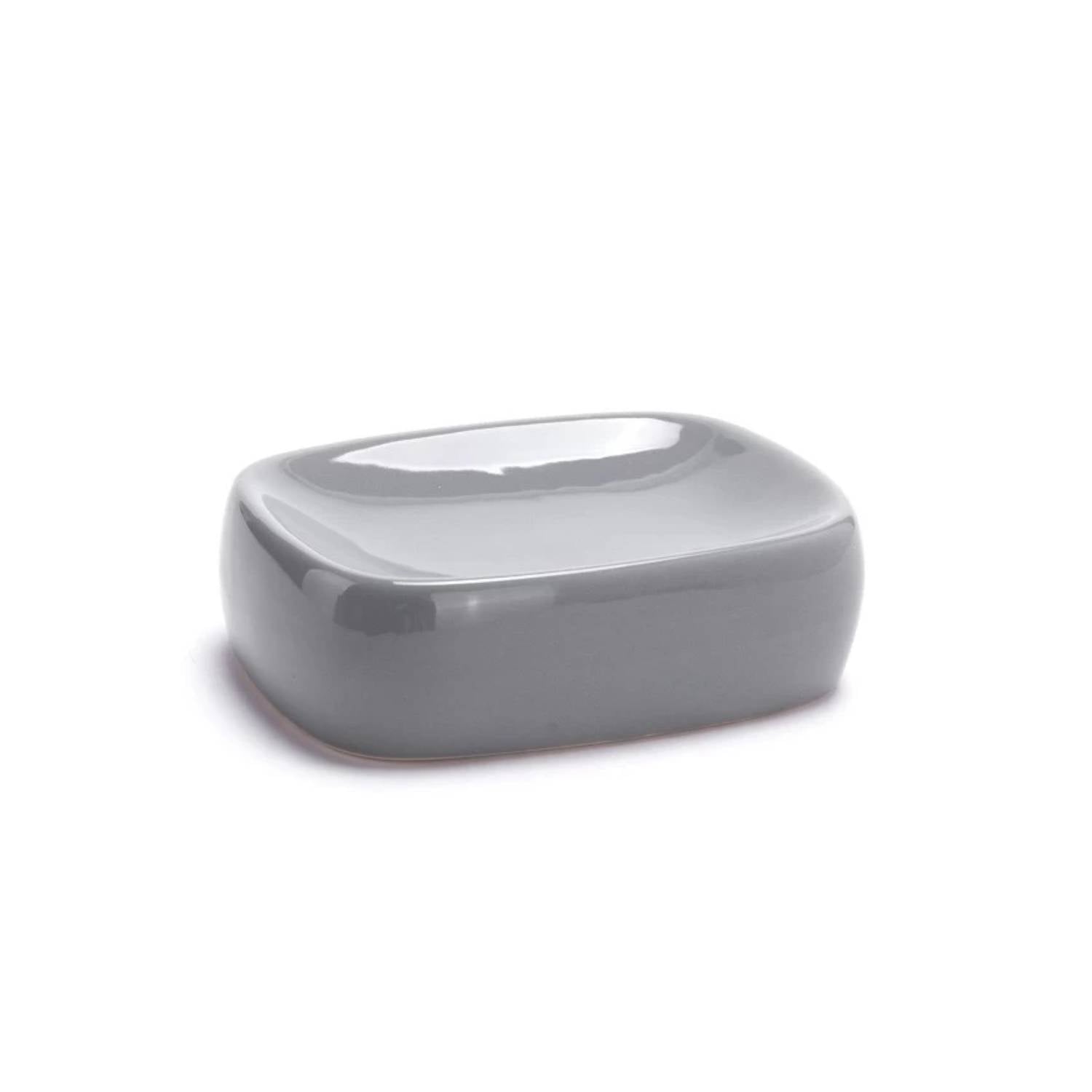 Set accessori da bagno 3 pezzi in ceramica modello classico colore grigio scuro by CeramicStore | Lo specialista del tuo bagno