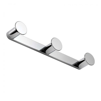 Appendino a tre ganci in ottone cromato Colombo Design collezione Mini Con fissaggio a tassello by CeramicStore | Lo specialista del tuo bagno