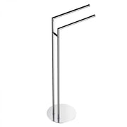 Piantana con due porta salviette da appoggio in ottone cromato  Colombo Design collezione Mini