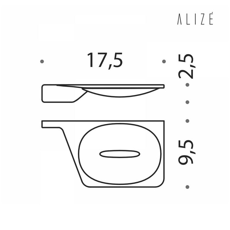 Porta sapone in ottone cromato versione Destra Colombo Design collezione Alizà¨ Con fissaggio a tassello inclusi by CeramicStore | Lo specialista del tuo bagno