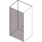 Porta doccia battente cm 100 modello Ermes in cristallo temperato da 6 mm by CeramicStore | Lo specialista del tuo bagno