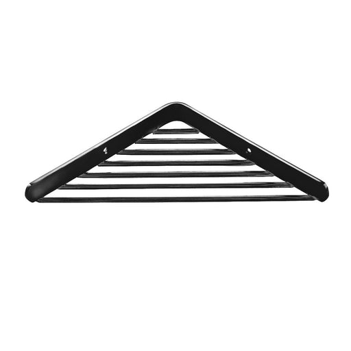 Griglia porta sapone angolare sospesa in acciaio inossidabile della collezione 'Logic' by Cosmic cm 18x18x2,5 - Nera by CeramicStore | Lo specialista del tuo bagno