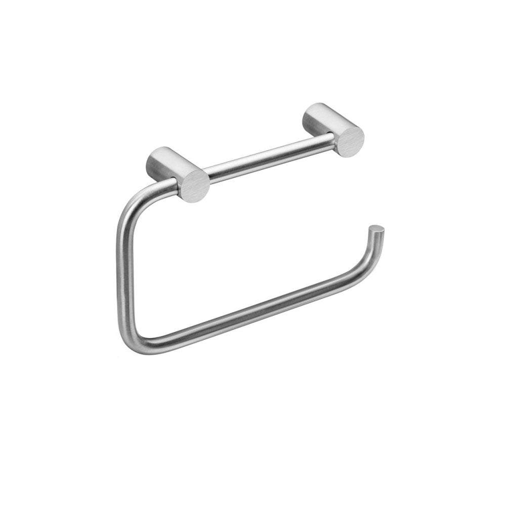 Porta rotolo/porta asciugamani sospeso in acciaio inossidabile satinato della collezione 'Logic' by Cosmic by CeramicStore | Lo specialista del tuo bagno