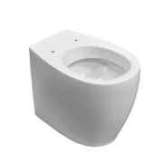 Vaso filomuro con scarico universale e sedile tradizionale serie Duomo Plus cm 54x37