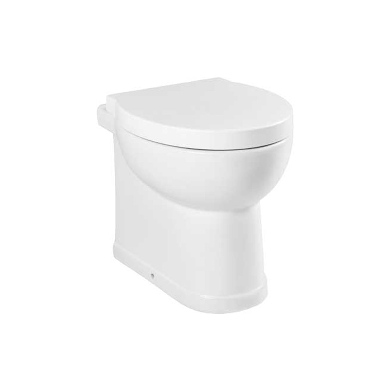 Vaso filomuro con scarico universale e sedile soft close serie Isola cm 48x38 - Bianco Opaco