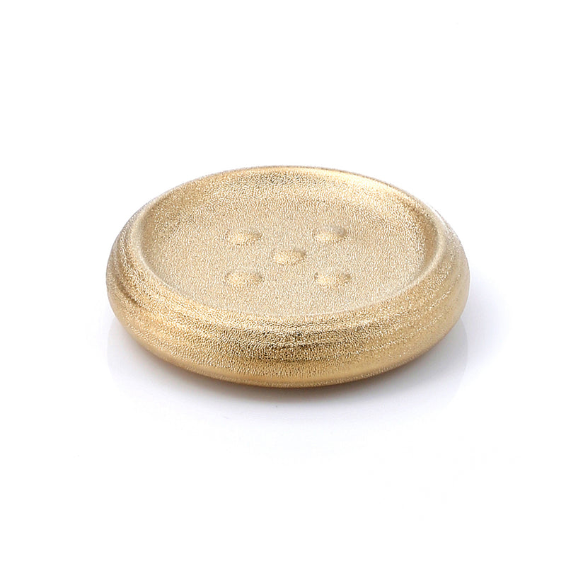 Portasapone da appoggio in ceramica Gedy modello Astrid - Oro