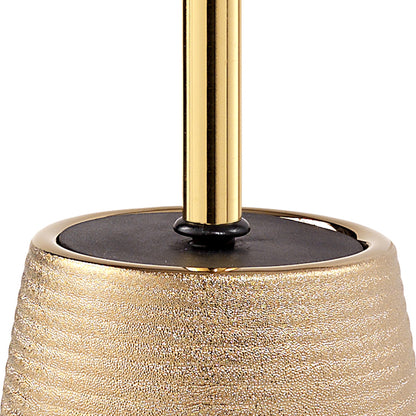 Scopino da appoggio in ceramica con ciuffo in setole Gedy modello Astrid - Oro by CeramicStore | Lo specialista del tuo bagno