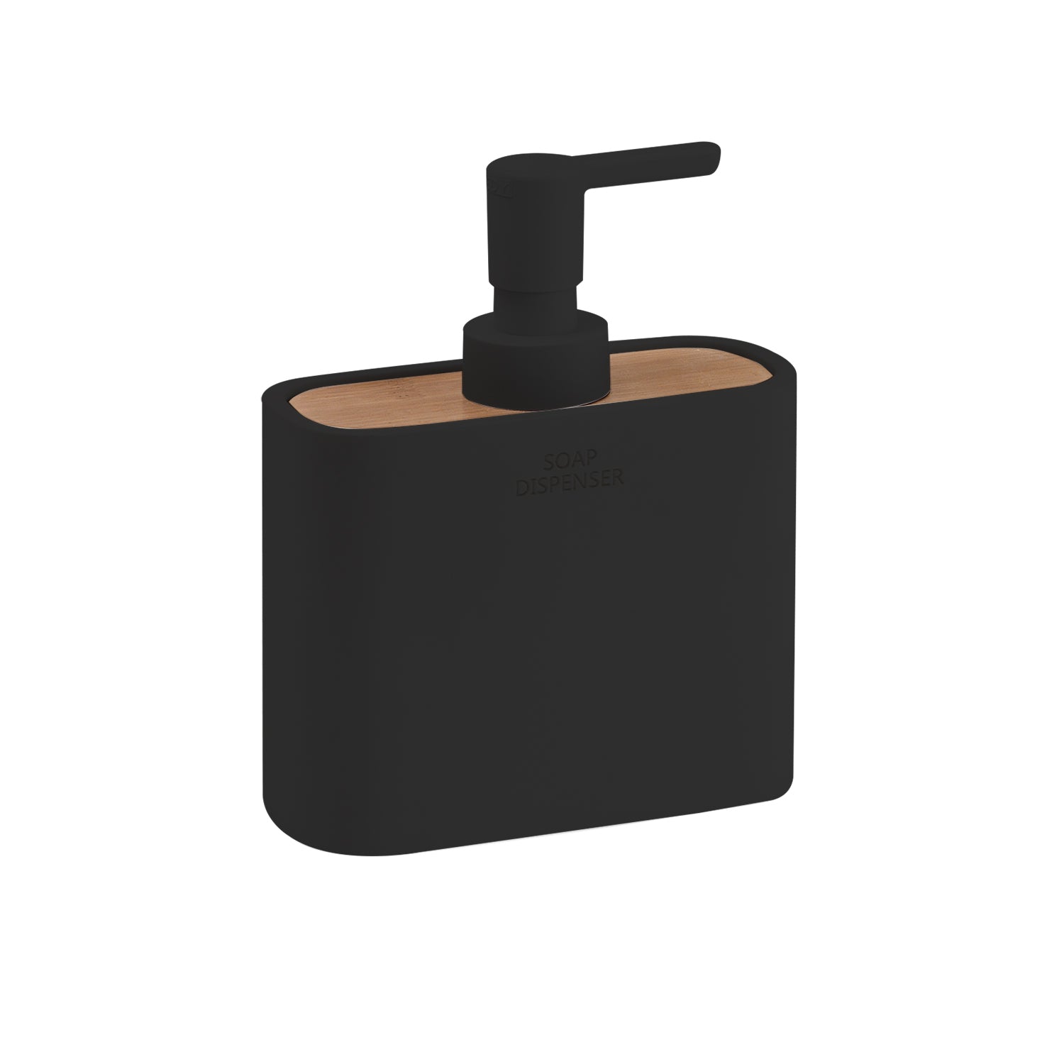 Dispenser sapone da appoggio con erogatore Gedy modello Ninfea - Nero Matt