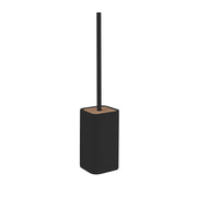 Scopino da appoggio con ciuffo in setole Gedy modello Ninfea - Nero Matt by CeramicStore | Lo specialista del tuo bagno