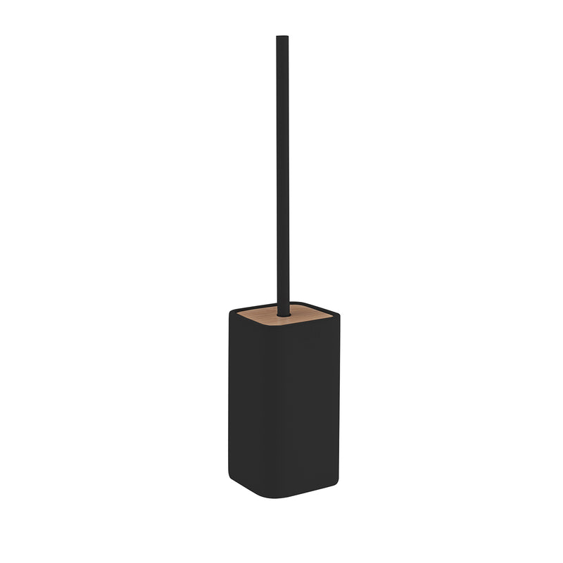 Scopino da appoggio con ciuffo in setole Gedy modello Ninfea - Nero Matt by CeramicStore | Lo specialista del tuo bagno
