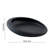 Portasapone da appoggio Gedy serie Iside - Nero Matt