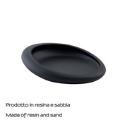 Portasapone da appoggio Gedy serie Iside - Nero Matt