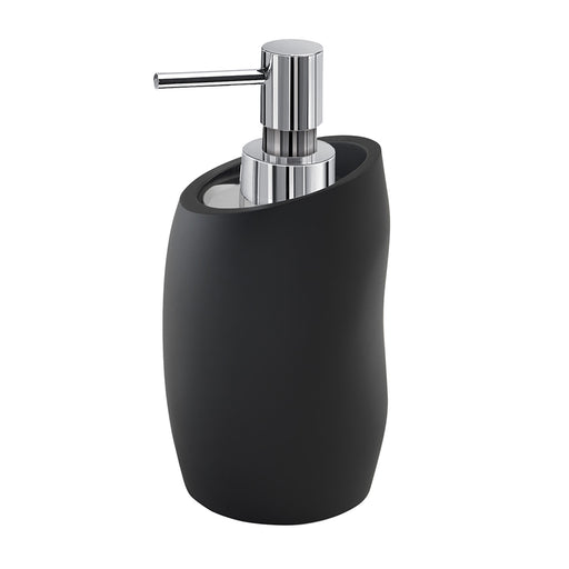 Dispenser sapone con erogatore in Cromall Gedy serie Iside - Nero Matt
