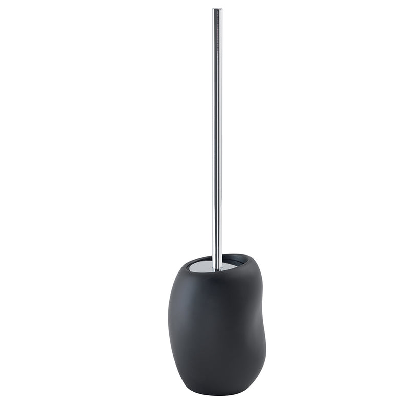 Scopino da appoggio con ciuffo in setole Gedy serie Iside - Nero Matt by CeramicStore | Lo specialista del tuo bagno