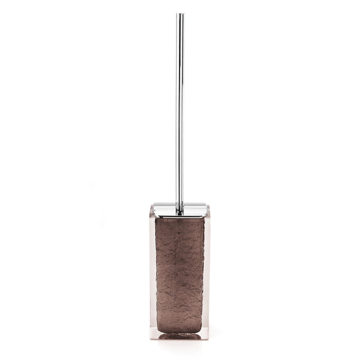 Scopino da appoggio con ciuffo in setole Gedy serie Antares - Marrone by CeramicStore | Lo specialista del tuo bagno