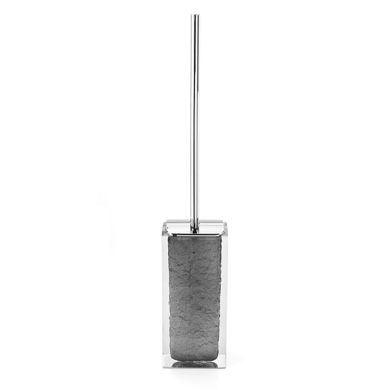 Scopino da appoggio con ciuffo in setole Gedy serie Antares - Grigio by CeramicStore | Lo specialista del tuo bagno