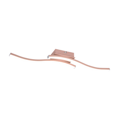 Plafoniera Led Route a 2 luci - Oro rosa by CeramicStore | Lo specialista del tuo bagno