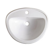 Lavabo da incasso Althea modello Clik 49x41 cm bianco lucido by CeramicStore | Lo specialista del tuo bagno