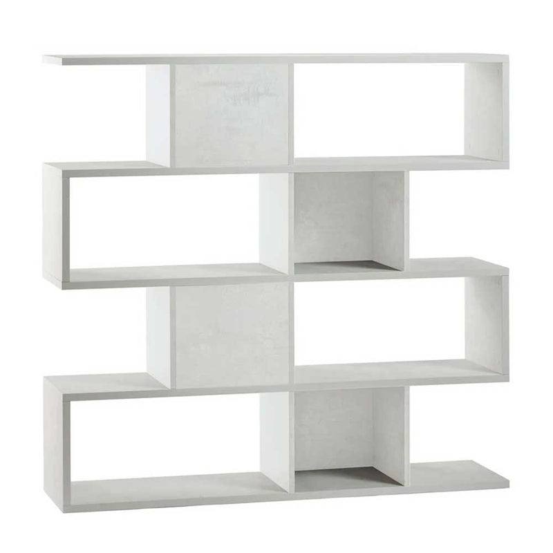 Libreria divisoria a 4 ripiani modulari finitura struttura Ossido Bianco / Finitura Ossido Bianco by Sarmog by CeramicStore | Lo specialista del tuo bagno