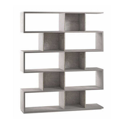 Libreria divisoria a 5 ripiani modulari finitura struttura Cemento / Finitura Cemento by Sarmog by CeramicStore | Lo specialista del tuo bagno