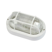 Plafoniera ovale con griglia in materiale termoplastico - Bianco by CeramicStore | Lo specialista del tuo bagno