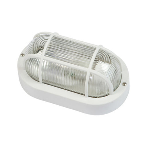 Plafoniera ovale con griglia in materiale termoplastico - Bianco by CeramicStore | Lo specialista del tuo bagno