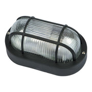 Plafoniera ovale con griglia in materiale termoplastico - Nero by CeramicStore | Lo specialista del tuo bagno