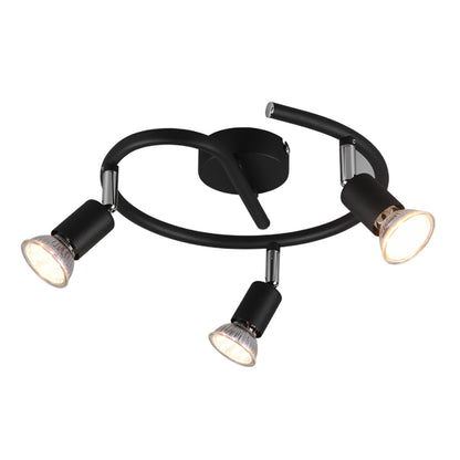 Plafoniera Paris a 3 luci - Nero opaco by CeramicStore | Lo specialista del tuo bagno