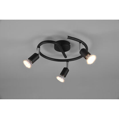 Plafoniera Paris a 3 luci - Nero opaco by CeramicStore | Lo specialista del tuo bagno