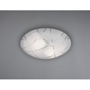 Plafoniera Sandrina Graniglia con righe trasparenti D. 40 - Bianco by CeramicStore | Lo specialista del tuo bagno