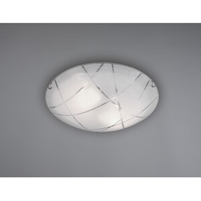 Plafoniera Sandrina Graniglia con righe trasparenti D. 40 - Bianco by CeramicStore | Lo specialista del tuo bagno