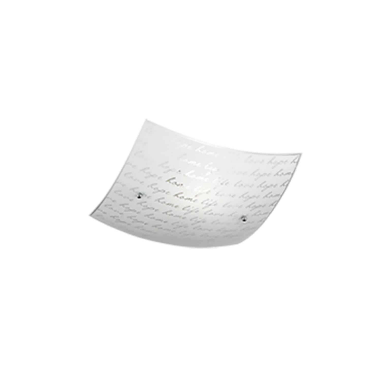Plafoniera Signa 30x30 cm con decoro Firma - Bianco by CeramicStore | Lo specialista del tuo bagno