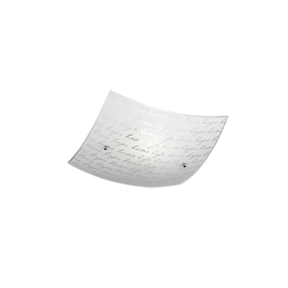 Plafoniera Signa 30x30 cm con decoro Firma - Bianco by CeramicStore | Lo specialista del tuo bagno