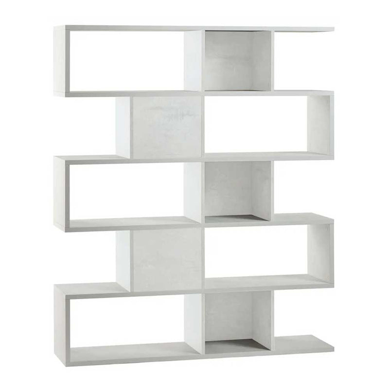 Libreria divisoria a 5 ripiani modulari finitura struttura Ossido Bianco / Frontale Ossido Bianco by Sarmog by CeramicStore | Lo specialista del tuo bagno