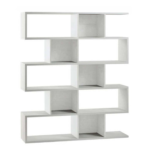Libreria divisoria a 5 ripiani modulari finitura struttura Ossido Bianco / Frontale Ossido Bianco by Sarmog by CeramicStore | Lo specialista del tuo bagno