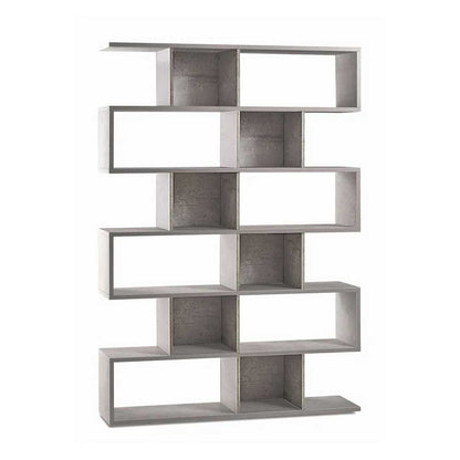 Libreria divisoria a 6 ripiani modulari finitura struttura Cemento / Finitura Cemento by Sarmog by CeramicStore | Lo specialista del tuo bagno