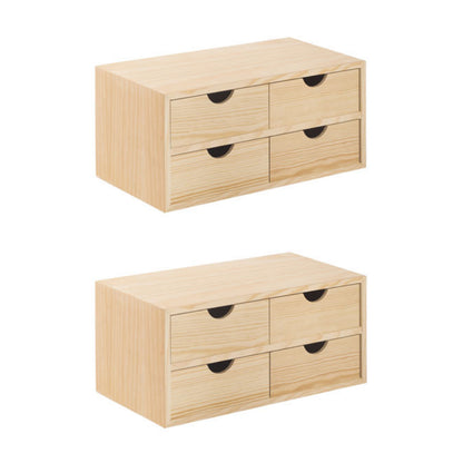 Set di 2 cassettiere mini con 4 cassetti ciascuna by CeramicStore | Lo specialista del tuo bagno