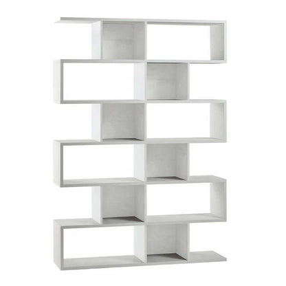 Libreria divisoria a 6 ripiani modulari finitura struttura Ossido Bianco / Frontale Ossido Bianco by Sarmog by CeramicStore | Lo specialista del tuo bagno