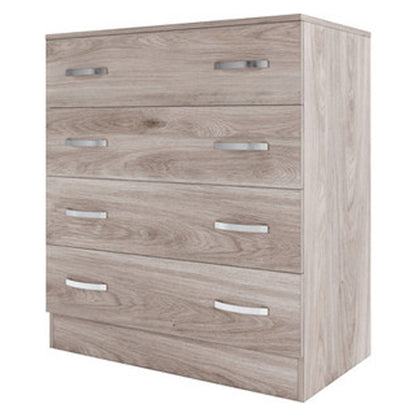 Cassettiera salvaspazio a 4 cassetti - Rovere Grigio by CeramicStore | Lo specialista del tuo bagno